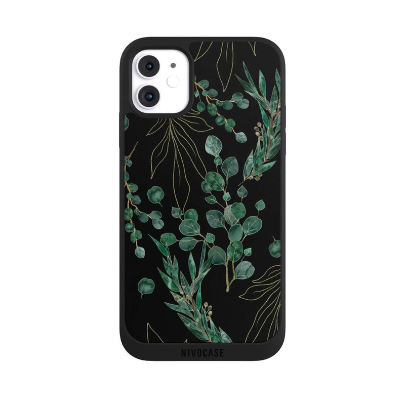 iPhone 11 NIVOpure Eukalyptusblätter schwarz