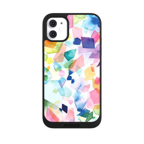Apple iPhone 11 NIVOpure Bunte Aquarelledelsteine ​​und Diamanten