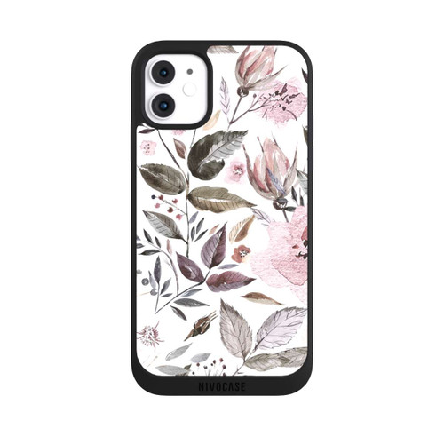 Apple iPhone 11 NIVOpure Aquarell braune Rosenblüten