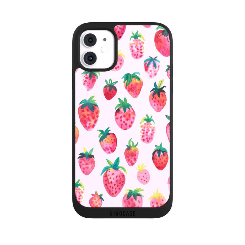 iPhone 11 NIVOpure Aquarell Erdbeeren