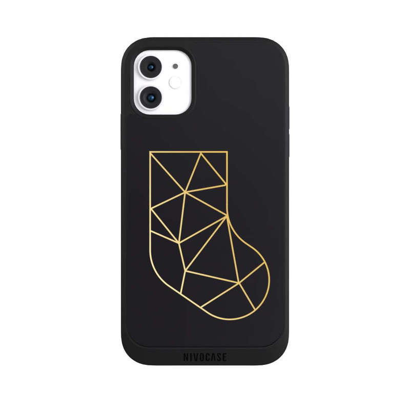 iPhone 11 NIVOpure Gold Polygonal Sock
