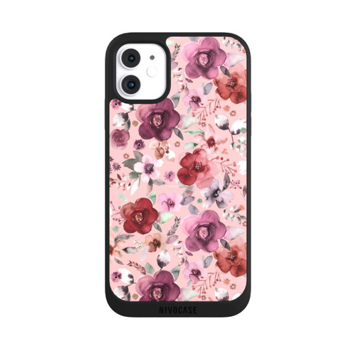 Apple iPhone 11 NIVOpure Üppiger romantischer Blumenstrauß rosa