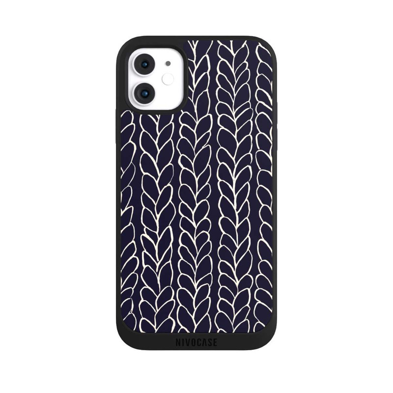 iPhone 11 NIVOpure Tresses En Laine Dessins Marine