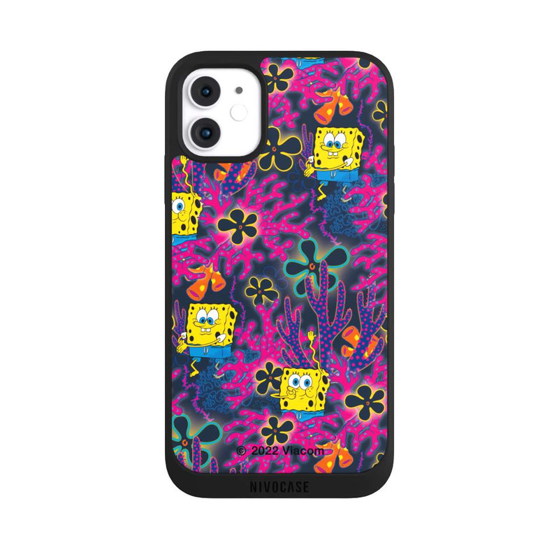 iPhone 11 NIVOpure Spongebob - Coral Muster