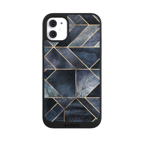 Apple iPhone 11 NIVOpure Abstraktes Natur-Dunkelblau