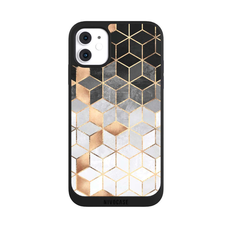 iPhone 11 NIVOpure Würfel dunkel und gold