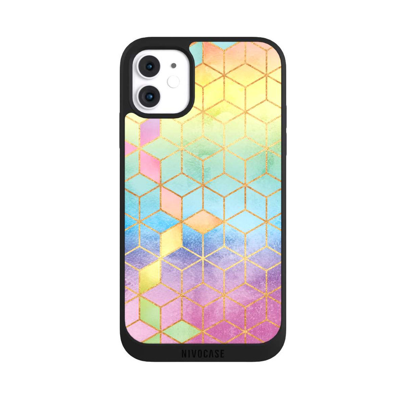 iPhone 11 NIVOpure Cubes Arcs-en-ciel