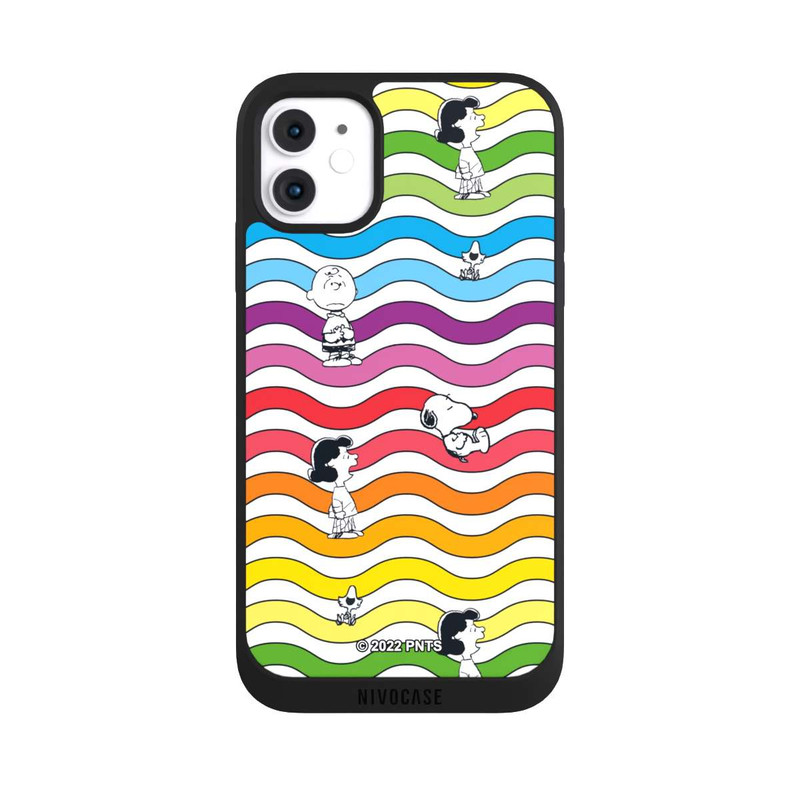 iPhone 11 NIVOpure Snoopy Pattern Arc-en-ciel