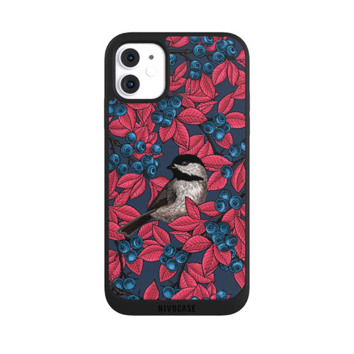 Apple iPhone 11 NIVOpure Blueberries And Birds On Navy