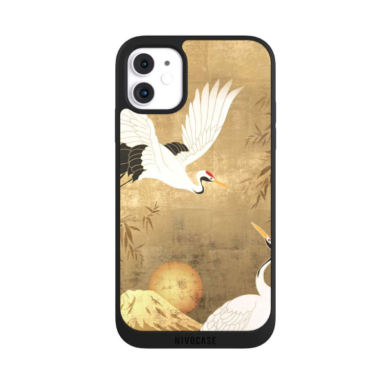iPhone 11 NIVOpure Kraniche Gold Japan 1