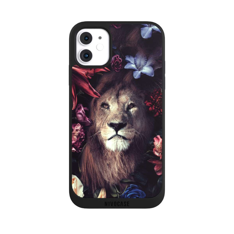 iPhone 11 NIVOpure Lion & Fleurs Colorées
