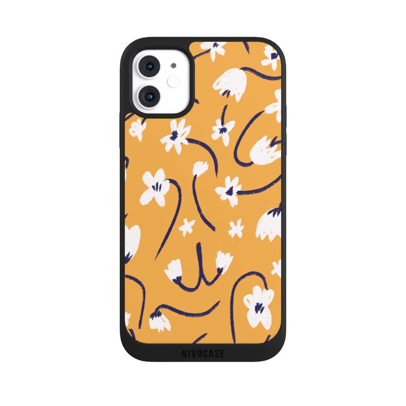 iPhone 11 NIVOpure Pattern Petites Fleurs Jaunes