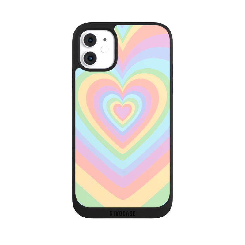 iPhone 11 NIVOpure Cœur Arc-en-ciel