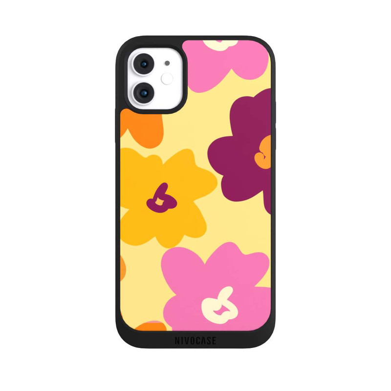 iPhone 11 NIVOpure Retro Flower Pattern colourful