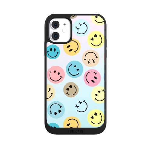 Apple iPhone 11 NIVOpure Smiles Emotes Pattern Colorful