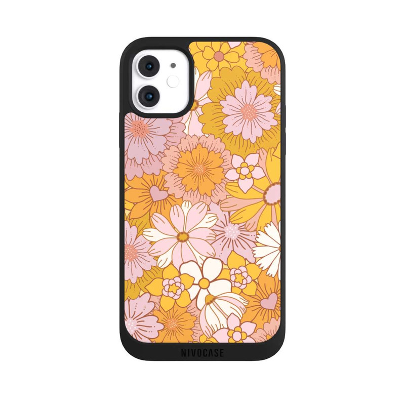 iPhone 11 NIVOpure Retro Flower Walpaper Yellow