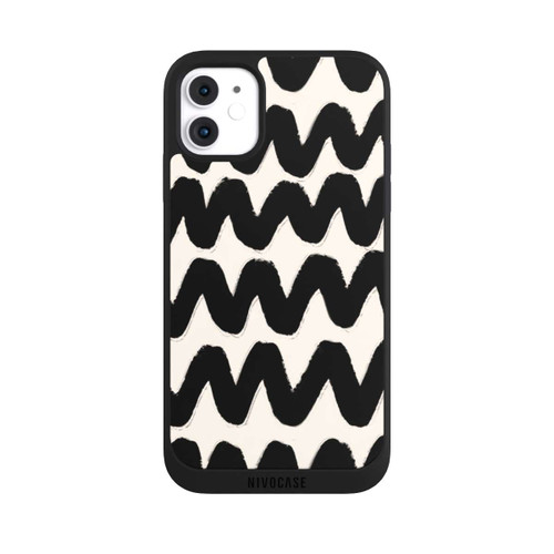 Apple iPhone 11 NIVOpure Vagues Noires Pattern