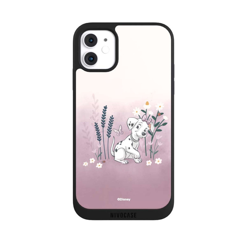 iPhone 11 NIVOpure Les 101 Dalmatiens avec des fleurs
