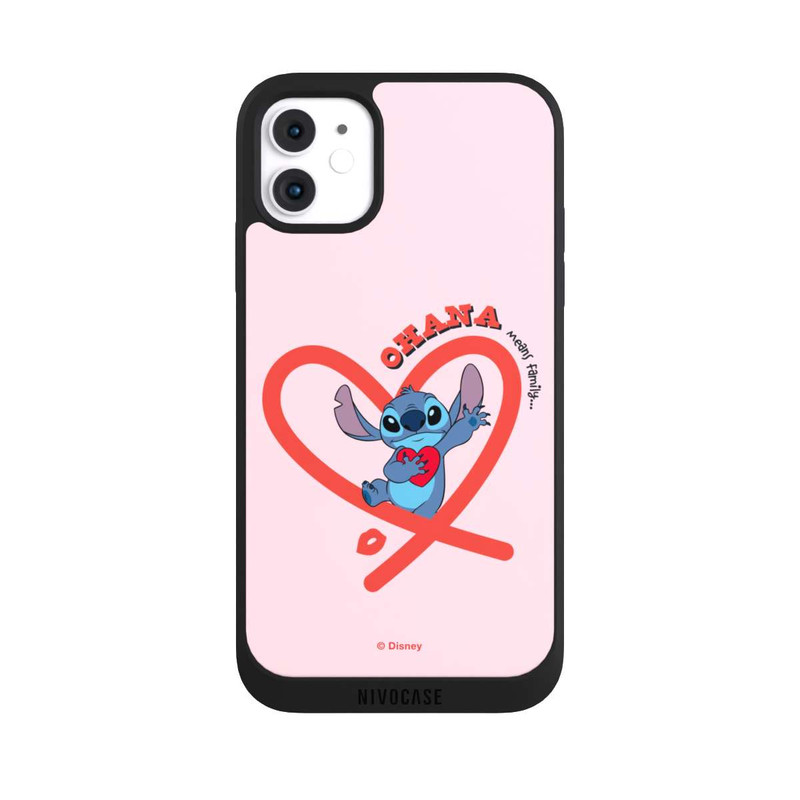 iPhone 11 NIVOpure Stitch Ohana Cœur rose