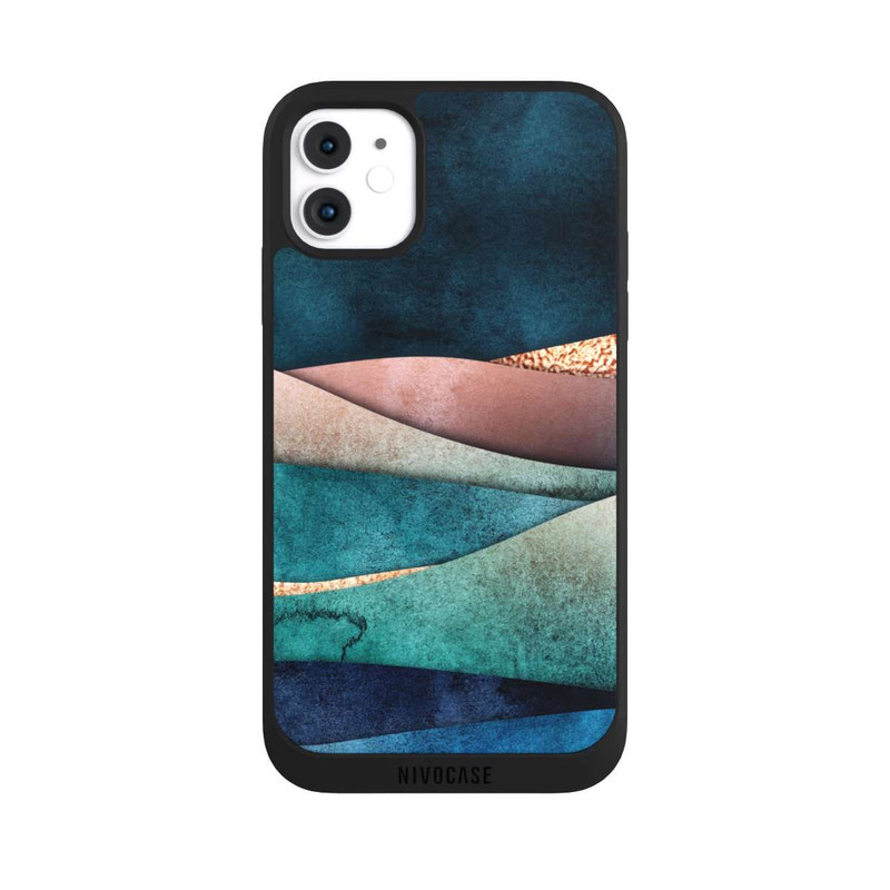 iPhone 11 NIVOpure Blue-gold waves
