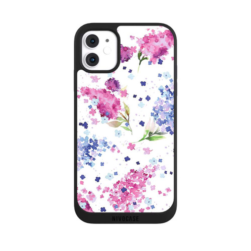 Apple iPhone 11 NIVOpure Hortensien Lila und Rosa Blumen