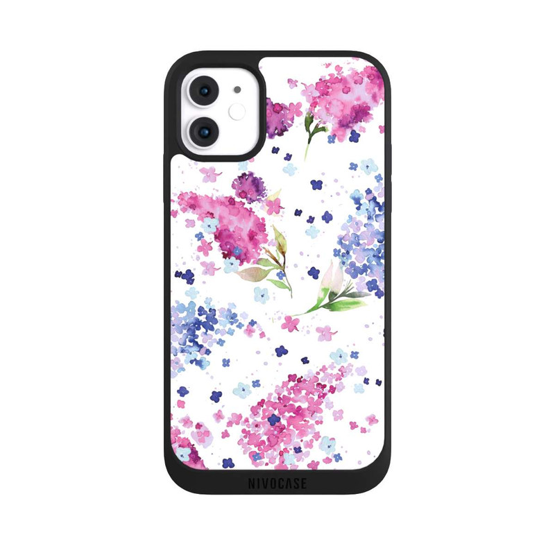 iPhone 11 NIVOpure Floral Hydrangeas Lilac Pink