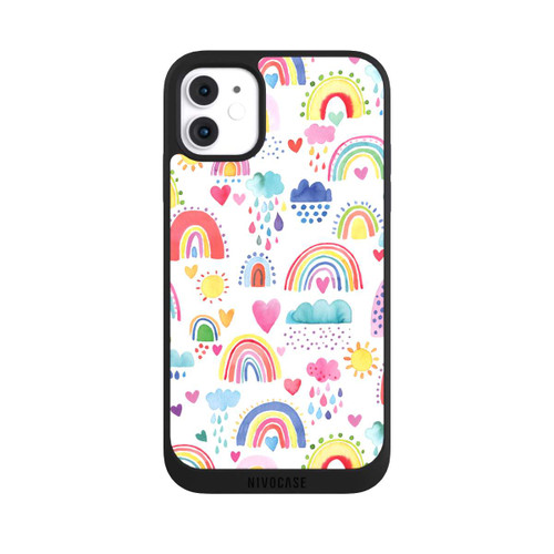 Apple iPhone 11 NIVOpure Lovely Rainbows Multi Rouge
