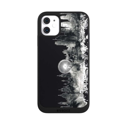 Apple iPhone 11 NIVOpure London Skyline BW Black