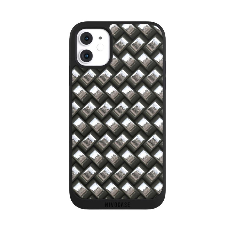 iPhone 11 NIVOpure Glamour Silver Metal