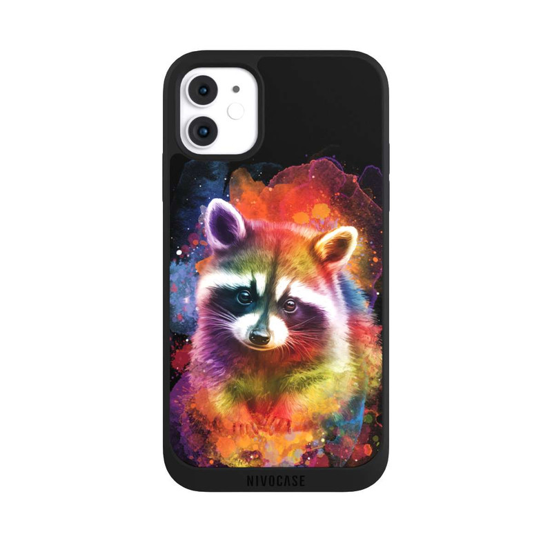 iPhone 11 NIVOpure Happy Racoon Black