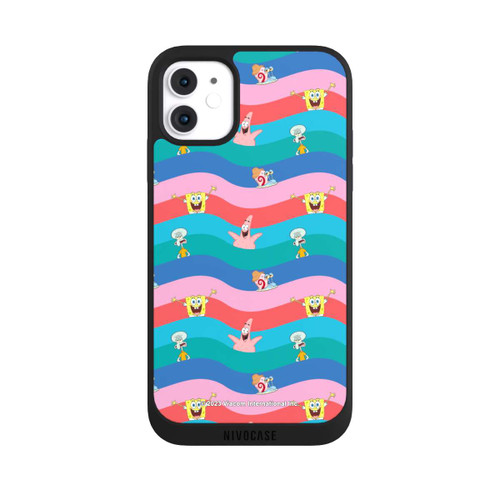 Apple iPhone 11 NIVOpure Spongebob Freunde Bunte Wellen