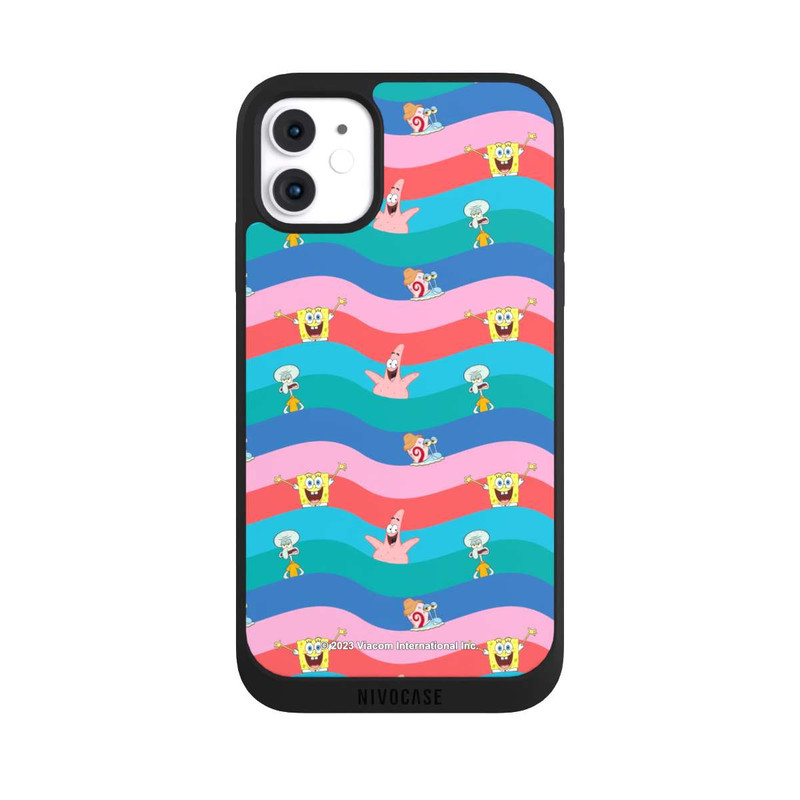iPhone 11 NIVOpure Spongebob Freunde Bunte Wellen