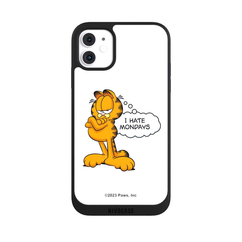 iPhone 11 NIVOpure Garfield I Hate Mondays Weiß