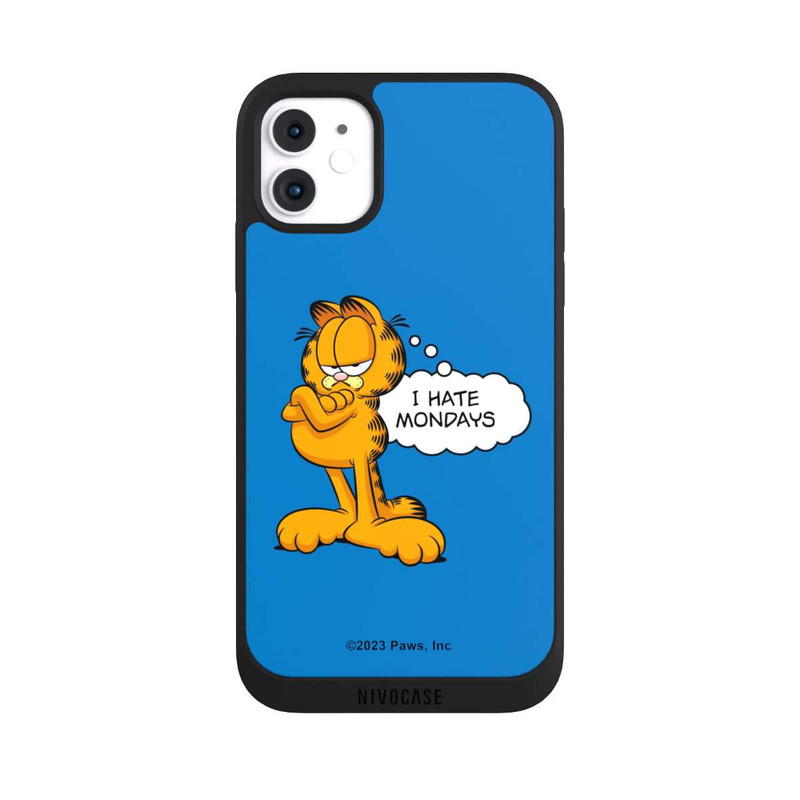 iPhone 11 NIVOpure Garfield I Hate Mondays Blau