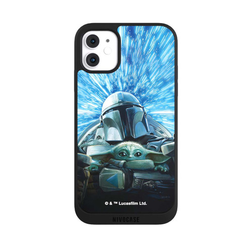 Apple iPhone 11 NIVOpure Grogu and Mando Flying Blue