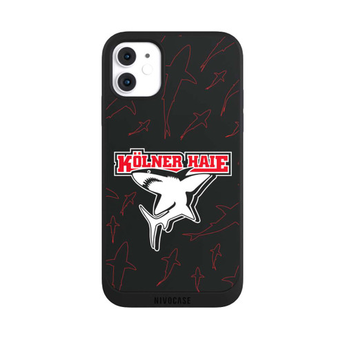 Apple iPhone 11 NIVOpure Haie Muster Rot