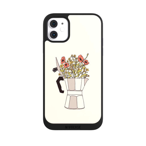 Apple iPhone 11 NIVOpure Moka Blumen