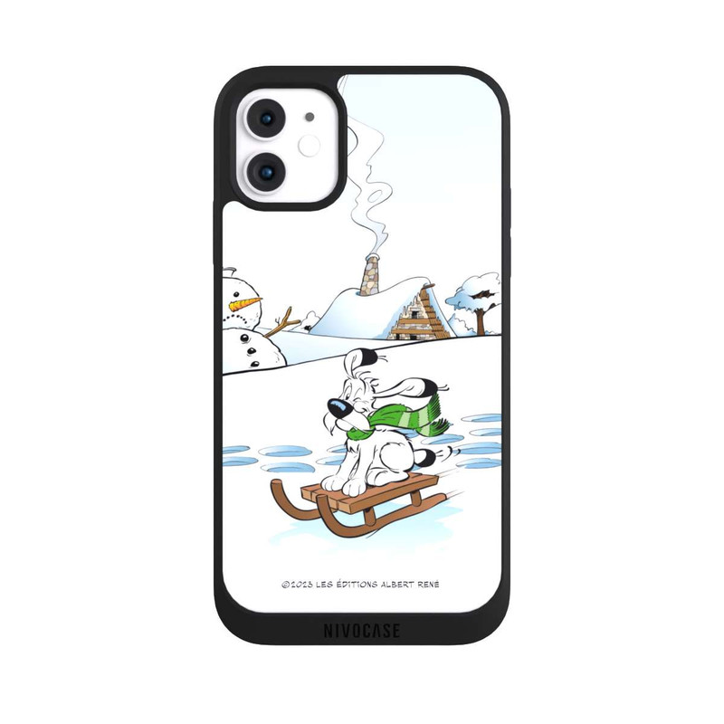 iPhone 11 NIVOpure Idéfix fait du traîneau