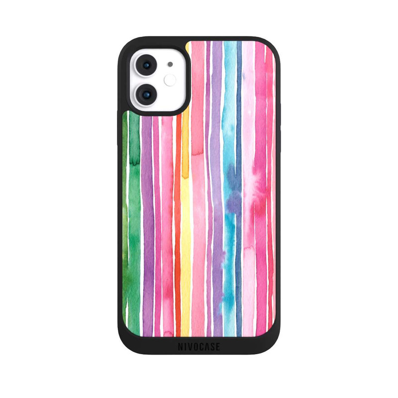 iPhone 11 NIVOpure Camouflage Regenbogenstreifen