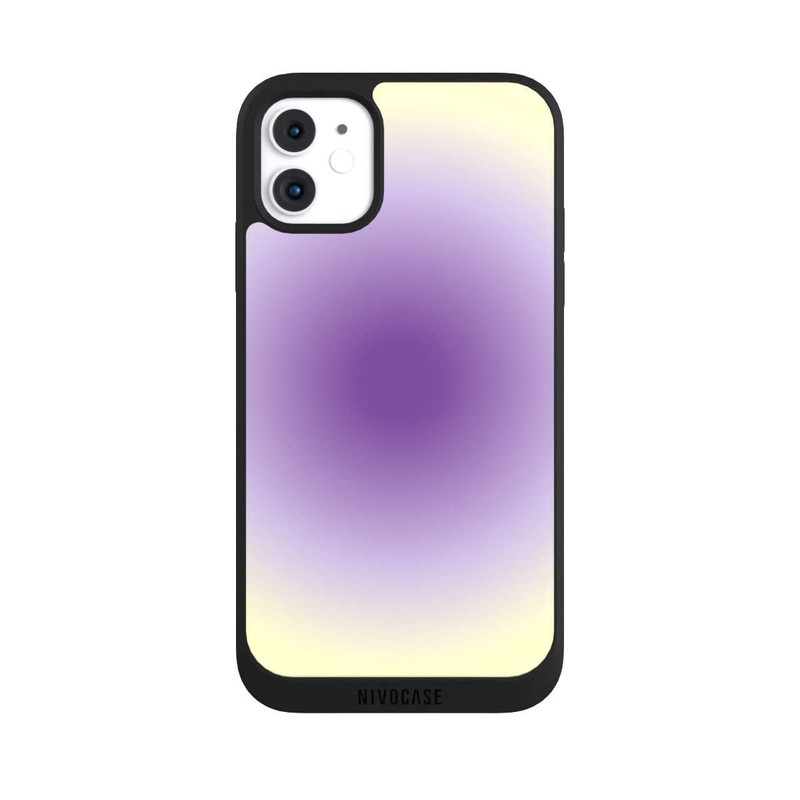 iPhone 11 NIVOpure Aura purple yellow circle