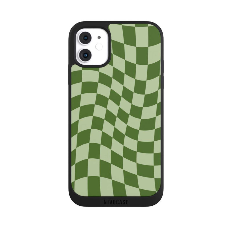 iPhone 11 NIVOpure Checkerboard green
