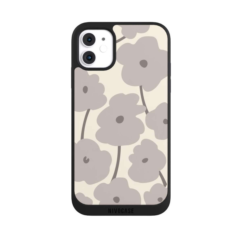 iPhone 11 NIVOpure Fleurs minimalistes Beige