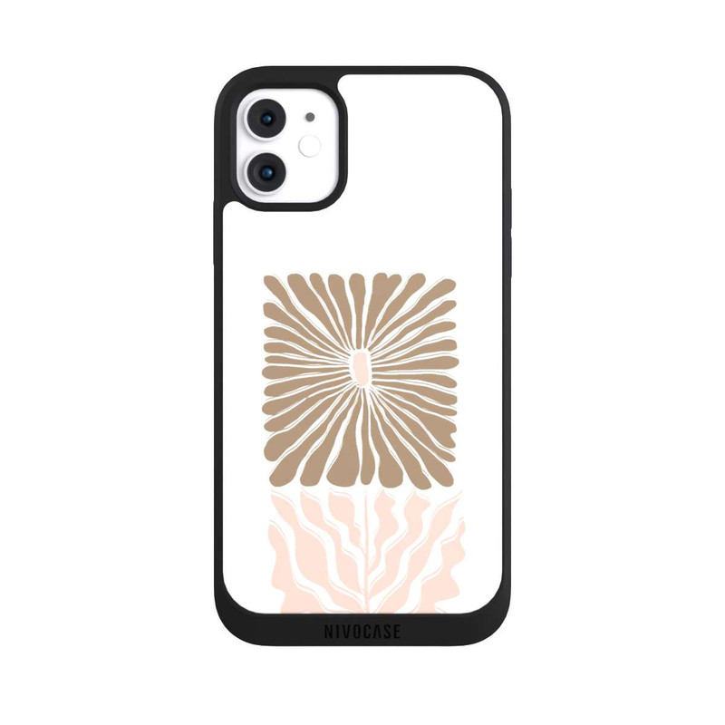 iPhone 11 NIVOpure Boho Flower Caramel on White