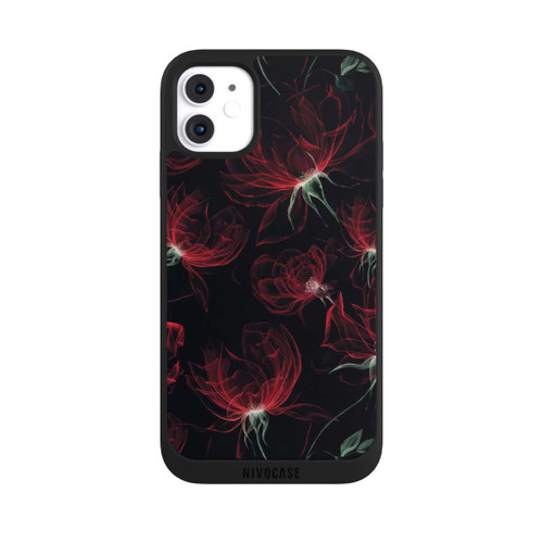 Apple iPhone 11 NIVOpure Tapete mit roten Blumen