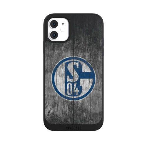 Apple iPhone 11 NIVOpure Schalke 04 Holz Look