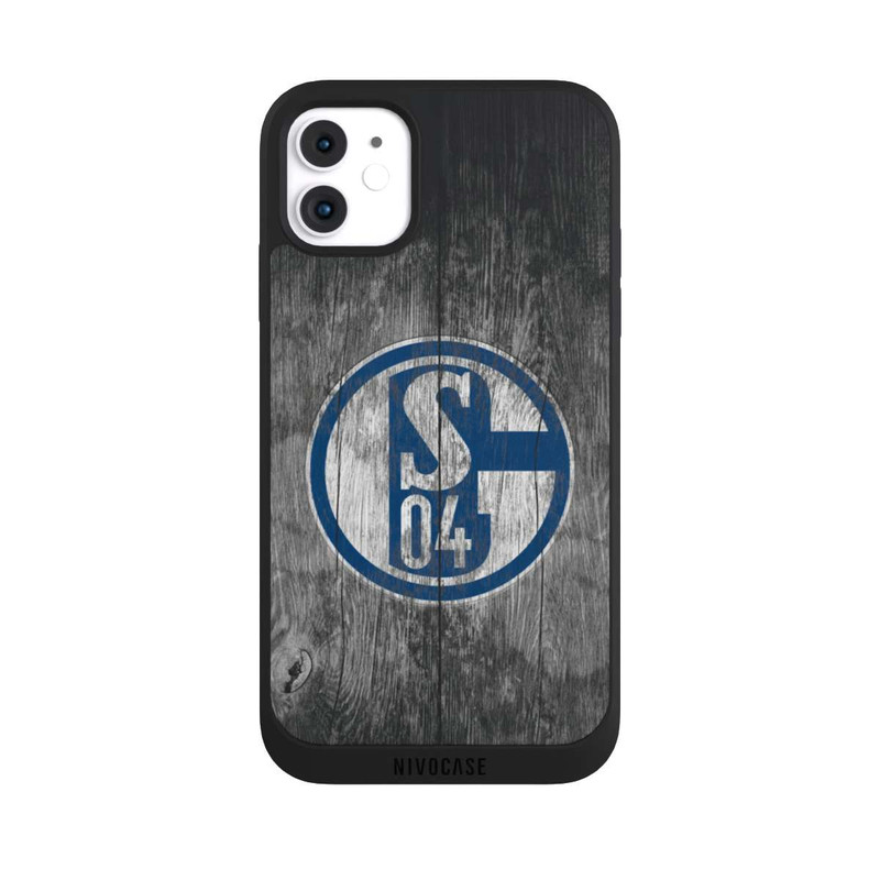 iPhone 11 NIVOpure Schalke 04 Holz Look