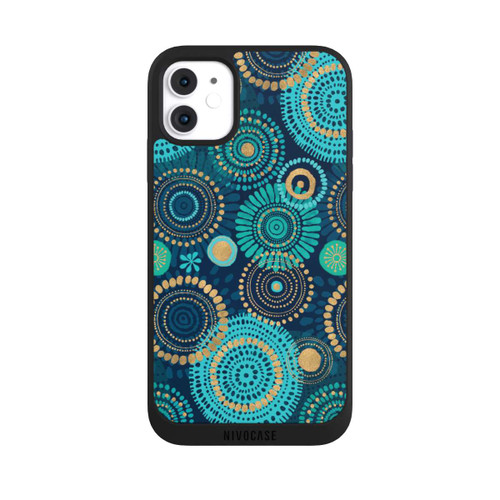Apple iPhone 11 NIVOpure Blockprint India Teal Gold