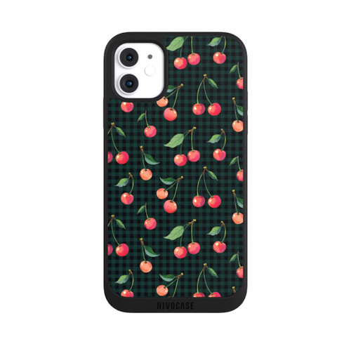 Apple iPhone 11 NIVOpure Cherries and Green Gingham