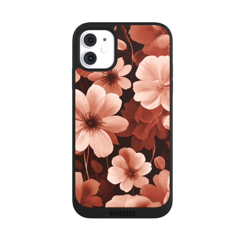 iPhone 11 NIVOpure Red Negative Flowers with AI