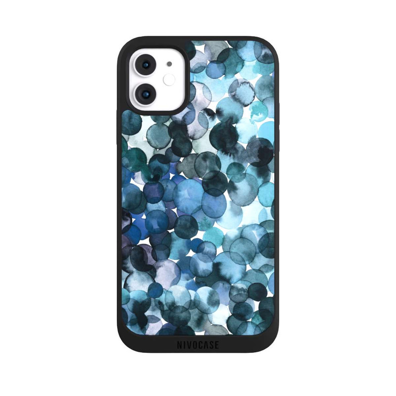 iPhone 11 NIVOpure Blätterzauber Blau